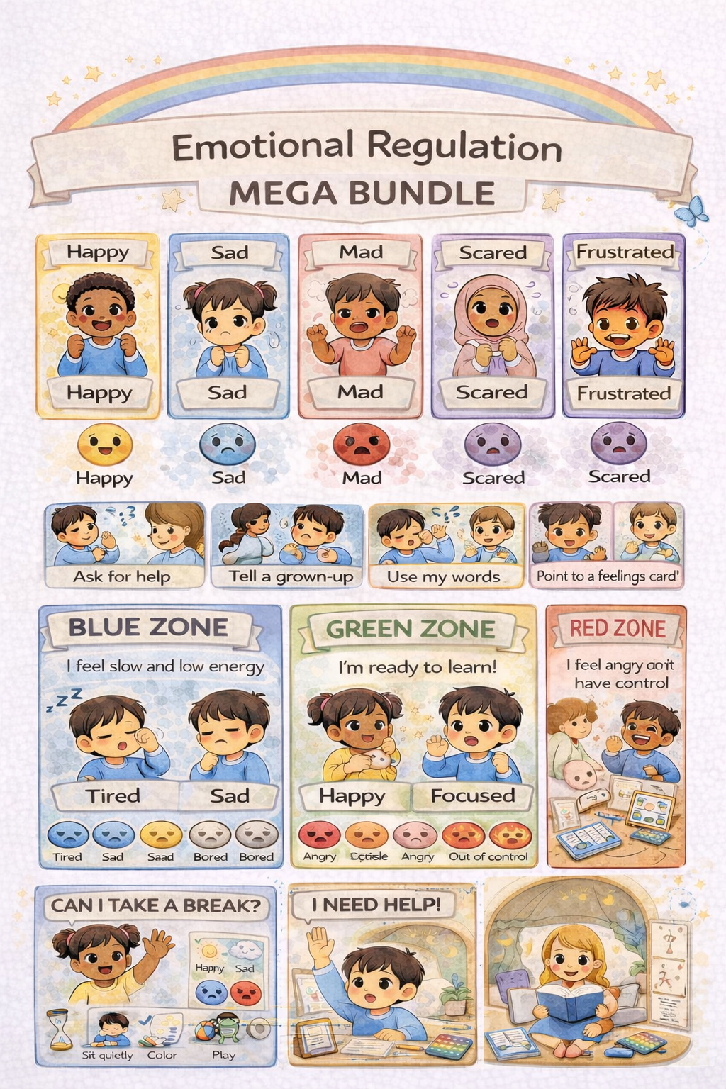 Emotional Regulation Mega Bundle Digital Download